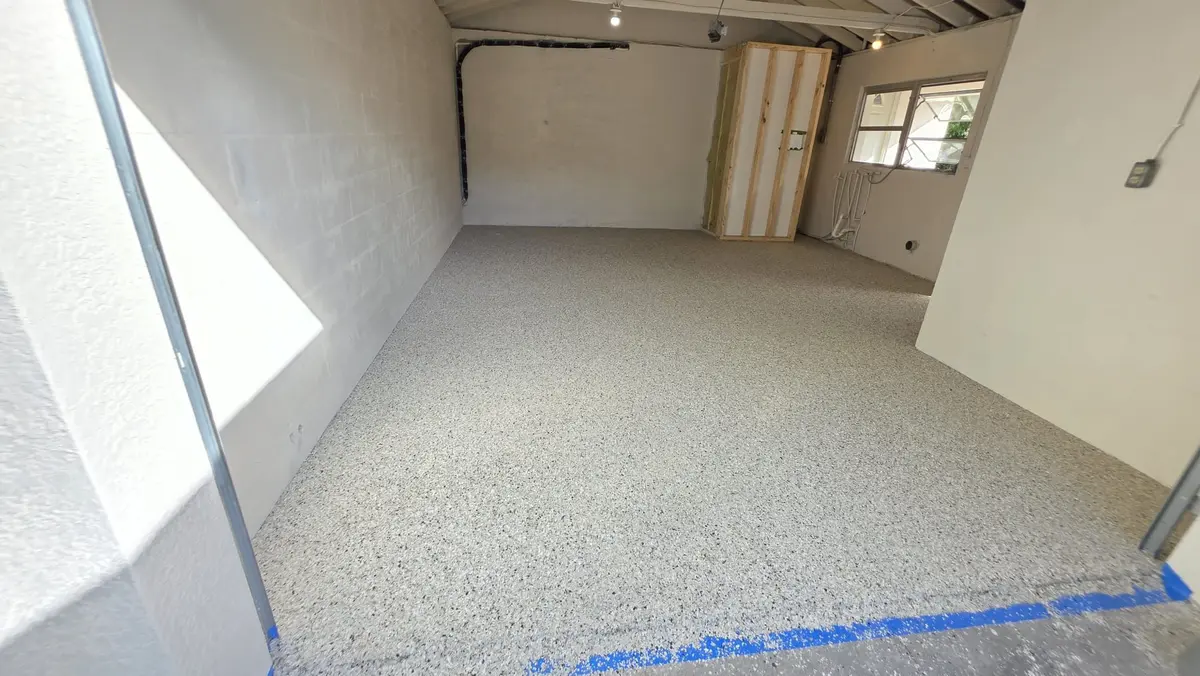 Finished epoxy floor by D'Santis, project 1