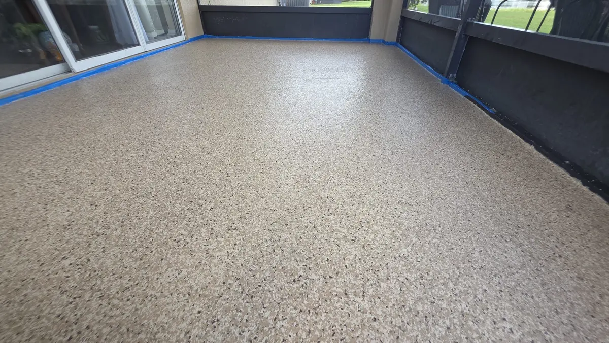 Finished epoxy floor by D'Santis, project 2